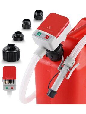 Portable 3.2GPM Fuel Transfer Pump with Auto-Stop Sensor - Efficient & Safe